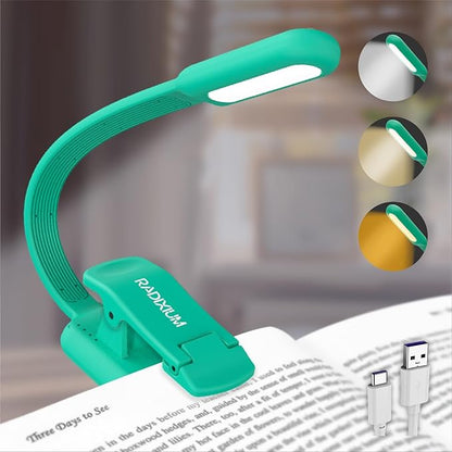 Rechargeable Book Reading Light at night in Bed, Eye Caring 9 LED