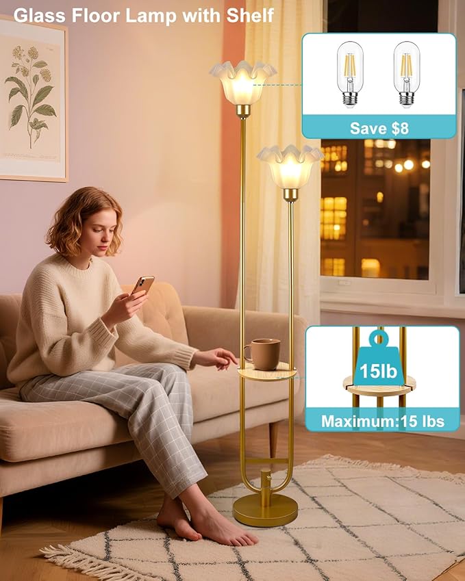 Dimmable Flower Floor Lamps