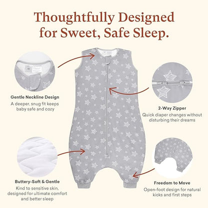 1.0 TOG Toddler Sleep Sack with Legs, Baby Wearable Blanket for 6-18-36 Months 3T-4T, Early Walker Baby