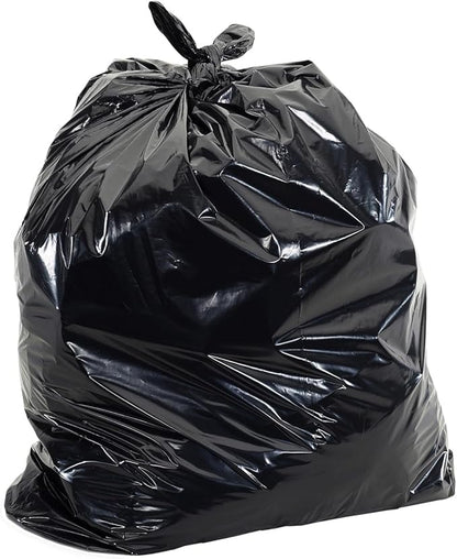 Aluf Plastics T-Tough Roll Pack Low Density Repro Blend Star Seal Coreless Rolls Bag, 33 Gallon Capacity, 39" Length x 33" Width, H Strength, Black (Pack of 100)