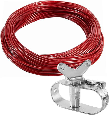 Pool Cover Cable and Winch - 100CW Heavy-Duty Pool Cover Cable and Ratchet for Securing Above Ground Swimming Pool Covers
