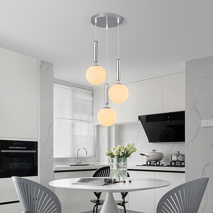 Modern Chrome Pendant Light Hanging Fixture Light