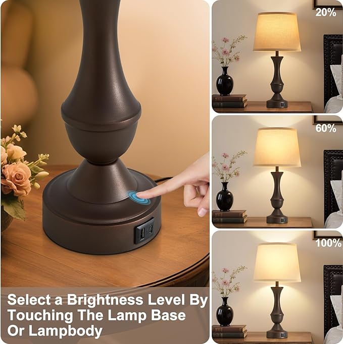 Luvkczc 22" Table Lamp Set of 2