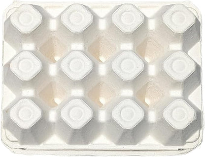 Vintage Egg Cartons for 12 Large Eggs – Classic 3x4 Layout – Durable Recycled Cardboard – Farmhouse Style – Eco-Friendly Packaging - White 25 Pack