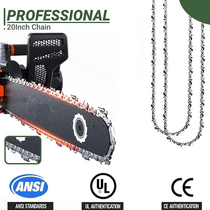 20 Inch Chainsaw Chain 80 Drive Links .325" Pitch .050" Gauge Compatible with Fits Husqvarna450 Rancher,4435E,440E,445E,450E,Jonsered CS2252 MAKITA EA5600F Craftsman S205 and More (4Pack)
