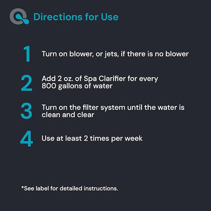 MAV AquaDoc Spa Clarifier & Hot Tub Clarifier for Fast Acting Cloudy Water Treatment - The Spa Clarifier Hot Tub Owners Love - 32 oz (2-Pack)