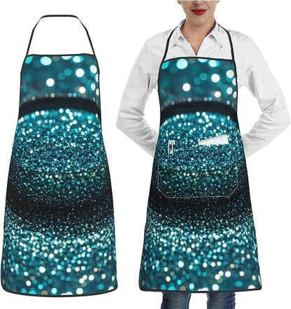 Waterproof Apron Adjustable Bib for Women Men Tractor farm Cooking Aprons Chef Bibs with 2 Pocket