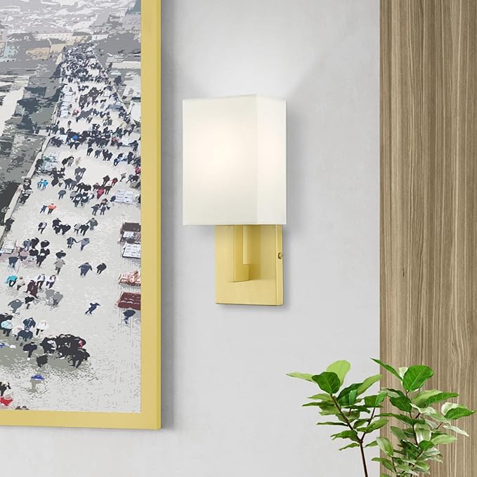 Livex Lighting 51101-12 Meridian Collection ADA 1-Light Wall Sconce Light