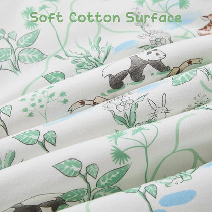 Baby Sleeping Bag 2.5 TOG Cotton Winter Sleep Sack for Newborn babies, Unisex Baby Wearable Blanket with Animal Patterns, Panda, M