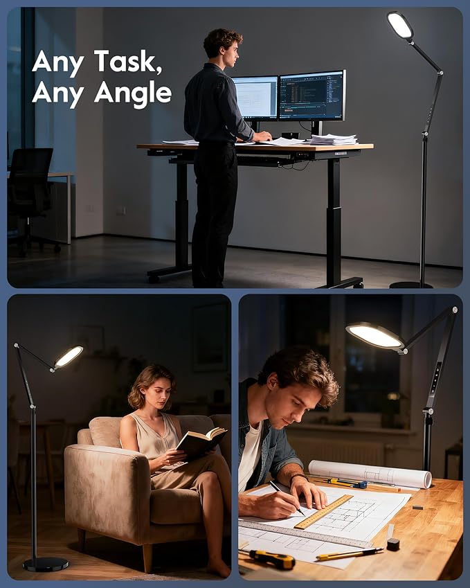 LED Floor Lamp for Office, 30 Lighting Modes Dimmable Standing Lamp