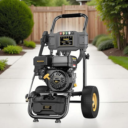 Heavy-Duty Gas Pressure Washer, 3500Psi at 2.6Gpm Power Washer,Portable, 30feet Pressure Hose,Industrial Style,Axial Cam Pump, for Siding, Driveway, House, Car, RV, Paint Preparation etc