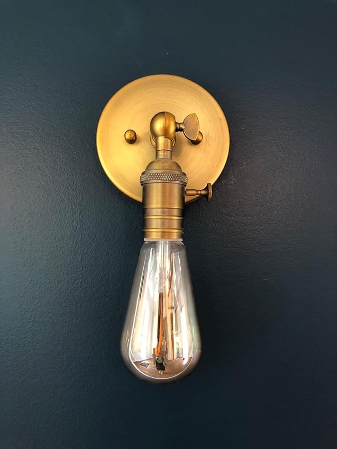 PERMO Minimalist Single Socket 1- Light Wall Sconce Lighting