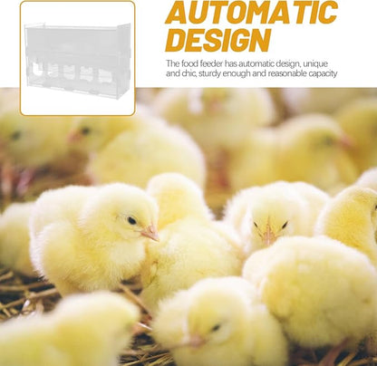 Happyyami Chickens Chicken Feeders No Waste Feeding System Poultry Feeder Automatic