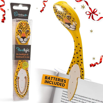 Gifts for Readers & Writers Bookmark Reading Light Leopard