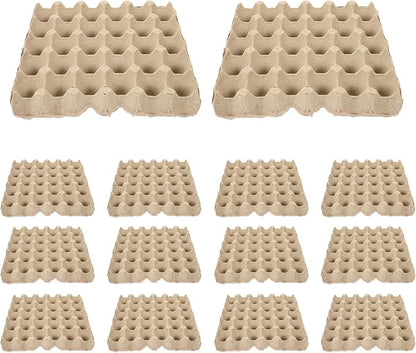 15pcs Egg Cartons: Duck Egg Cartons - 30-Count Paper Trays for Refrigerator Farm Storage - Stackable Holders for Kitchen Party Favors