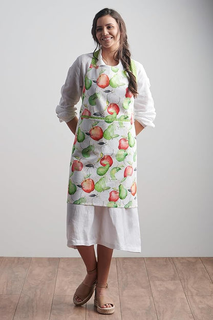 Maison d' Hermine 100% Cotton Apron for women with Pocket Kitchen Chef Apron for Men Cooking Easter Decorations