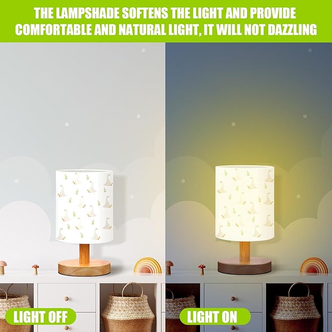 VIHOSE Silly Goose Kids Table Lamp