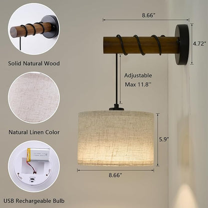 Battery Operated Wall Sconce