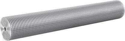 VEVOR Hardware Cloth, 1/2 inch 48in x 50 ft 19 Gauge, Hot Dipped Galvanized Wire Mesh Roll, Chicken Wire Fencing, Wire Mesh for Rabbit Cages, Garden, Small Rodents
