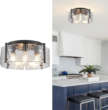 17.3“ Semi Flush Mount Ceiling Light Fixture