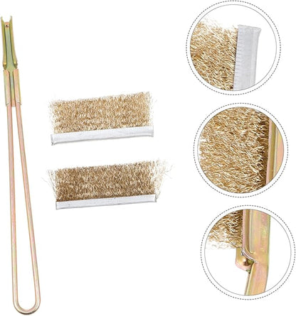 BESPORTBLE 1 Set Wire Brush Professional Birdcage Cleaning Tools Handle Cleaner Bird Cage Brushes Lint for Long Birdcage Brush Bird Cage Cleaning Bird Poop Pet Cleaning Kit Copper