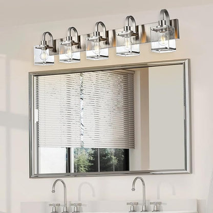 Bathroom Vanity Light 5-Light Wall Sconce Lighting Modern Wall Light