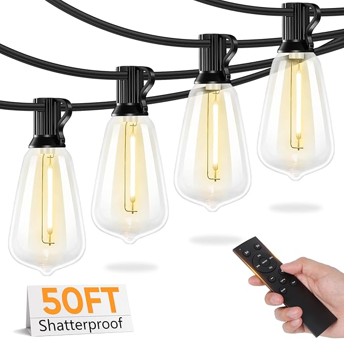 Brightever 50FT Outdoor String Lights