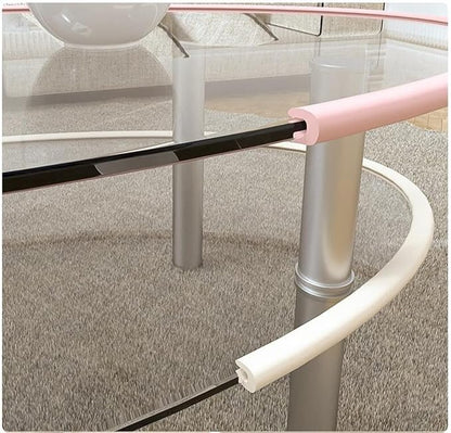 M2cbridge U Shape Extra Thick Furniture Table Edge Protectors Foam Baby Safety Bumper Guard 6.5 Ft (Pink)