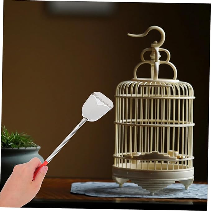 2pcs Bird Cage Cleaning Brush Set Droppings Scoop Efficient Cleaning Tools for Small Animal Cages and Easy to Use