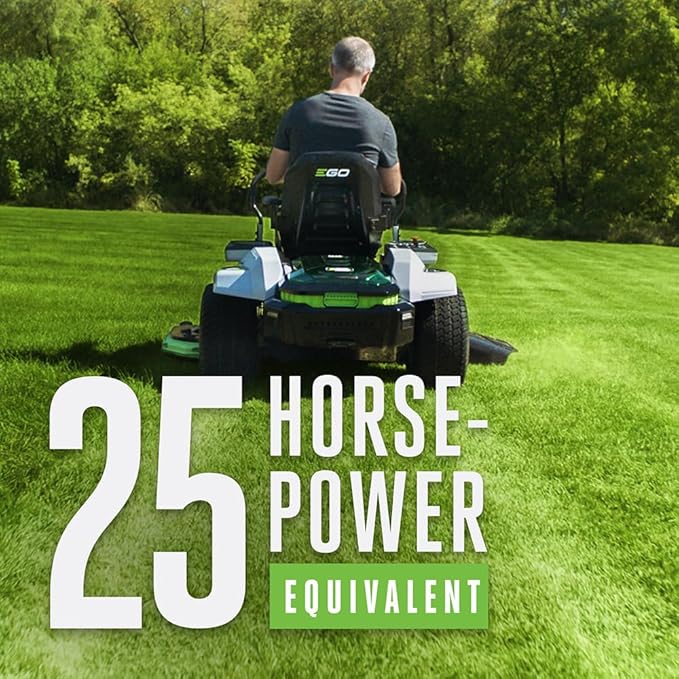 EGO Power+ Electric Riding Lawn Mower, 52" Deck with Zero Turn Radius, Includes (6) 56V 12.0Ah Batteries and Charger - ZT5207L