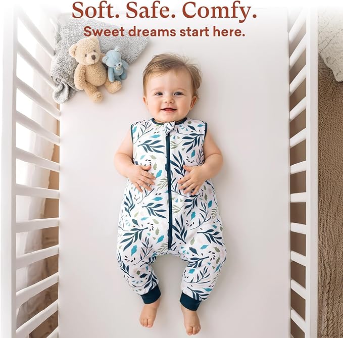 1.0 TOG Toddler Sleep Sack with Legs, Baby Wearable Blanket for 6-18-36 Months 3T-4T, Early Walker Baby
