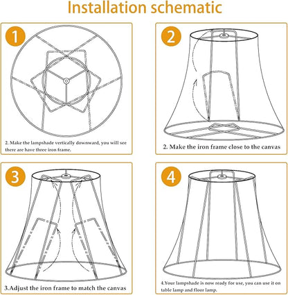 TOOTOO STAR Square cut corner lampshade, Easy Assembly Required