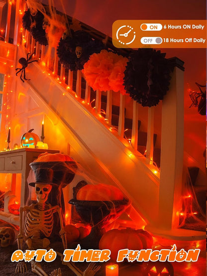 2 Pack 200 LED Battery Operated Halloween Lights (2 Count)