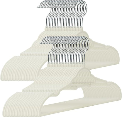 GoodtoU Kids Velvet Hangers, 50 Pack Baby Hangers for Closet Toddler Hanger Infant Clothes for Organization & Children's Storage (12.6 x 8.26 inch, Car)