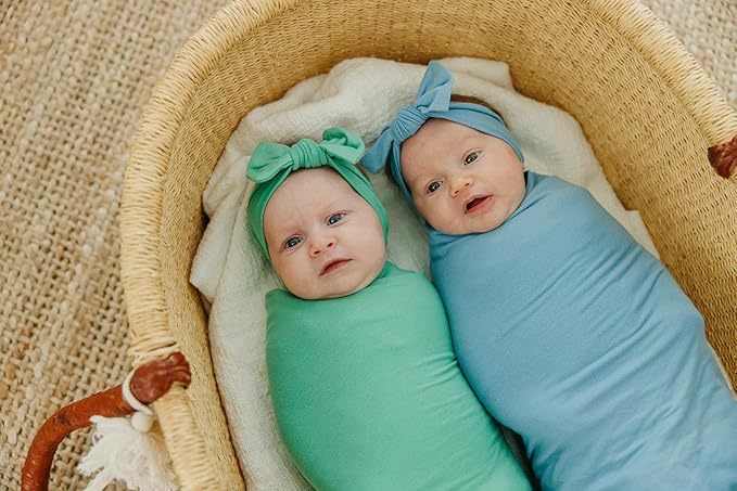 Copper Pearl Baby Swaddle Blanket - Premium Knit Baby Blanket, Large Soft Stretchy Receiving Blankets for Baby Boy and Girl, Swaddles for Newborn, Infant, and Toddler (Robin)