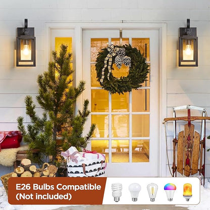 2-Pack Outdoor Wall Lights