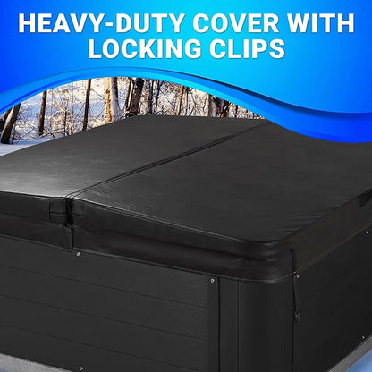 Inland 6 Person Indoor Outdoor Hot Tub, Plug & Play Spa, 24 Jets, LED Lighting System, Insulated Spa Cover, Made in USA, Aqualife by Strong Spas