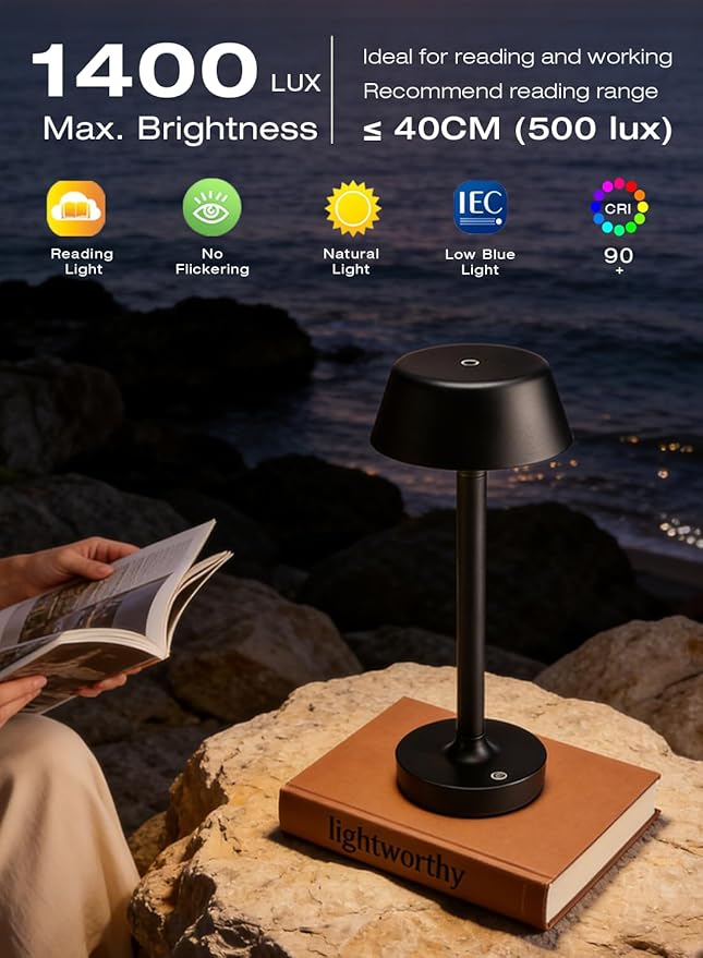 Cordless Rechargeable Table Lamp