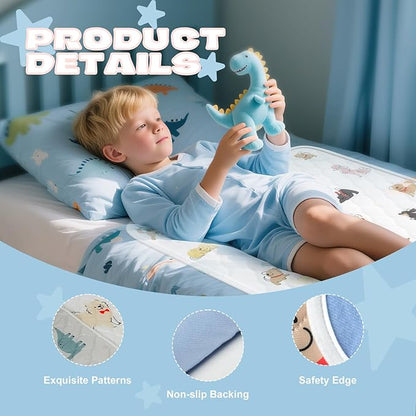 Bed Wetting Pads for Kids & Toddlers, 36"x36" 5 Layer Waterproof Washable Pee Pads, Potty Training Mattress Protector, Absorbent Chuck Pads Non Slip for Bedwetting Kids, Hospitals, Pet (Grey,2Packs)