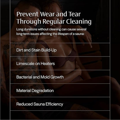 Almost Heaven Saunas Cleaner Care Kit, Includes Natural Wood Cleaner, Paraffin Oil, Gloves, Sponge & Sandpaper, Traditional or Infrared Cleaning & Protection Solutions for Indoor or Outdoor Saunas