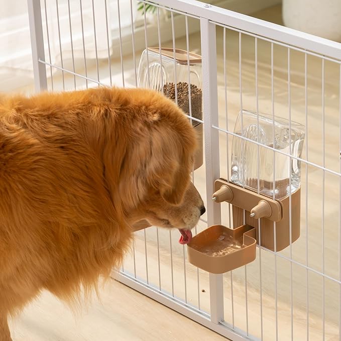 50 oz Rabbit Water Dispenser,Gravity Dog Water Bowl Dispenser for Cage,Auto Water Bottle for Ferret,Cat,Dog and Other Animals, Compatible with Widemouth Cages