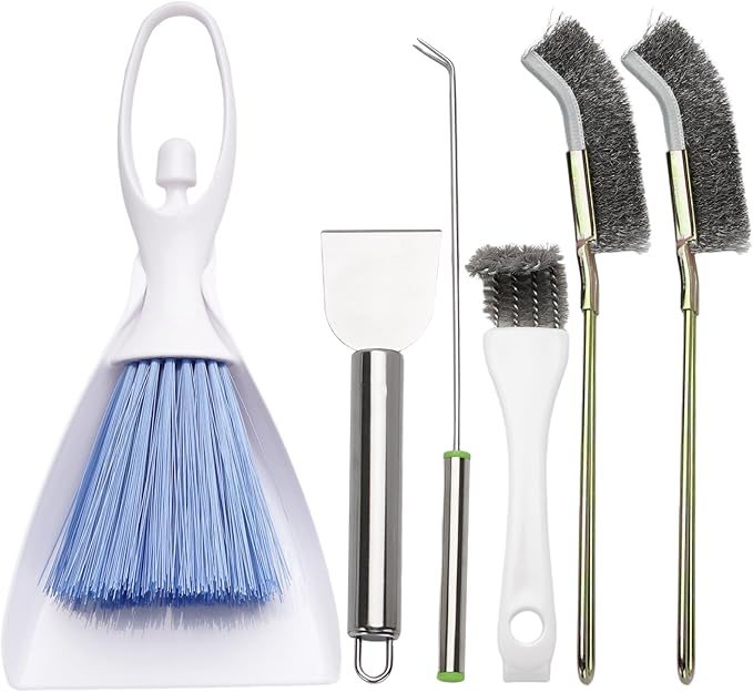 Plus tard 6 Pcs Bird Cage Cleaner Kit, Poop Off Bird Poop Remover, Bird Cage Cleaner Accessories, Complete Cleaning Solution for Birds and Small Pets