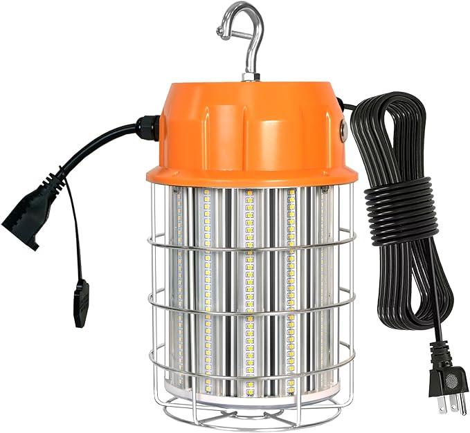 100W LED Temporary Work Light, 5000K 13000Lm Portable Work Lights
