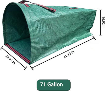 Leaf Dustpan, Leaf Collector, Large Yard Dustpan-Type Lawn and Leaf Bags Reusable, Leaves Collector, Garden Bags for Leaves, Debris, Grass, Clippings, Lawn Trash 71Gallon