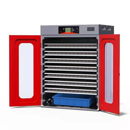 Incubators for Hatching Eggs,1000 Eggs Incubator with Automatic Egg Turning and Humidity Control,Commercial Large Cabinet Hatcher for Chicken, Duck, Quail,Birds Eggs (Red,1000-Egg)