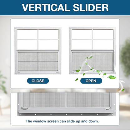 Yuzzy Shed Windows 2 Pack, Chicken Coop Windows 30" x 30" with Tempered Glass and Fiberglass Screen, Flush Mounted Small Window for Shed, Barns, Playhouse, Household, Garage (White)