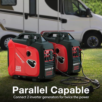 PowerSmart 2500-Watt Portable Inverter Generator with CO Protect for Camping