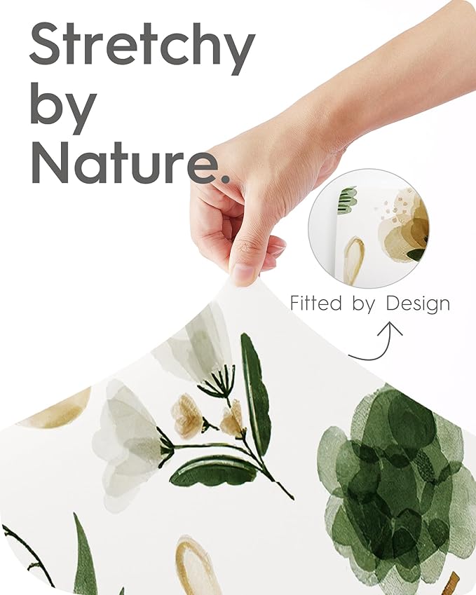 Crib Sheet Netural, Premium Soft Safari Jersey Knit Fitted Crib Sheet, Crib Mattress Sheet, 28''x52''x9'' Extra Deep Pocket
