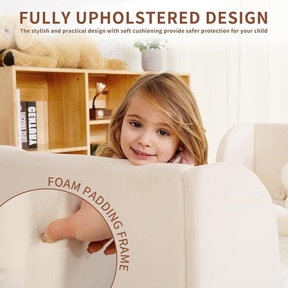 DoCred Toddler Bed - Toddler Floor Bed Frame with Removable Guard Rails, Kids Beds for Ages 2-7 Years, Kid Beds for Girls and Boys, Standard Crib Size(Mattress Not Included)