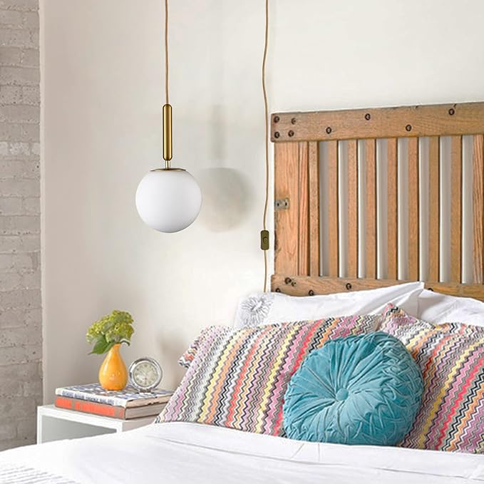 DIRYZON Mid Century Plug in Pendant Lighting